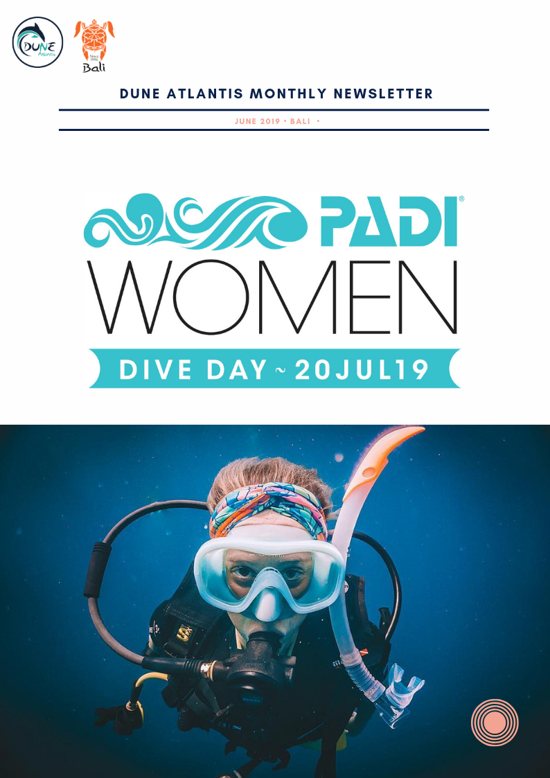 PADI Woman Dive Day Coma and join to get 20 Off Atlantis Bali Diving